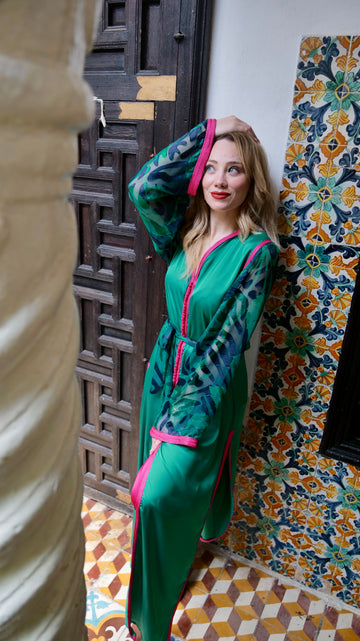 CAFTAN PANTALON ROSE