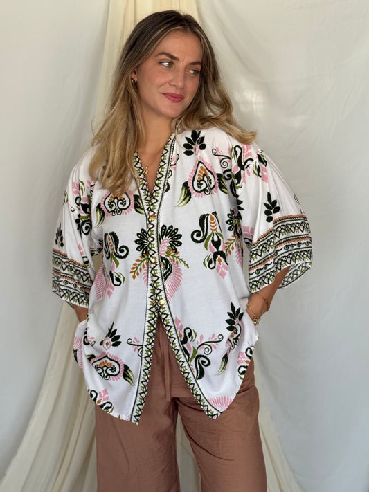 CHEMISE LAUREL VERTE