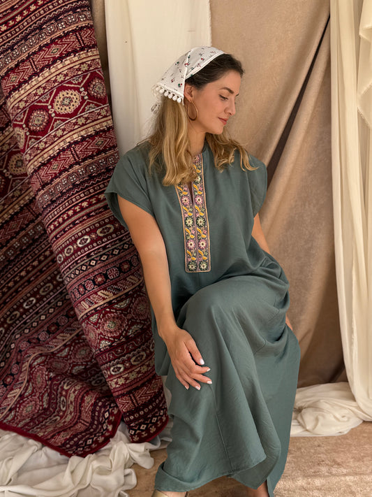 ROBE D'HOTESSE VERTE