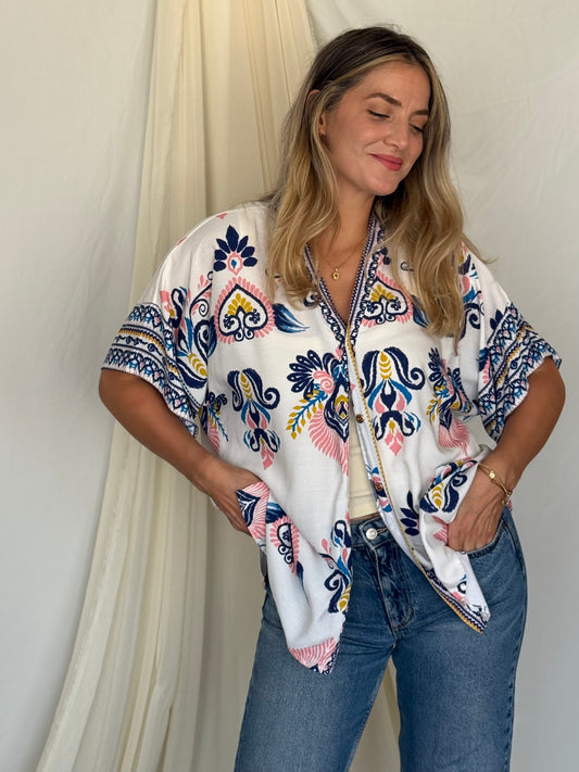 CHEMISE LAUREL ROSE