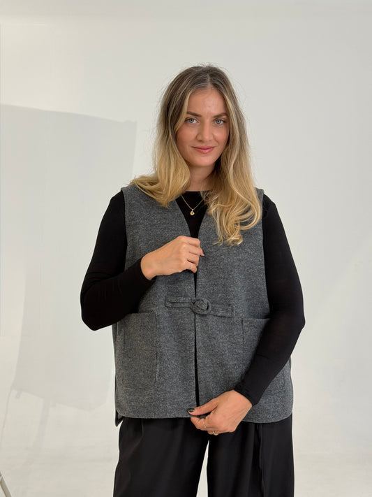 GILET GRIS CLAIR