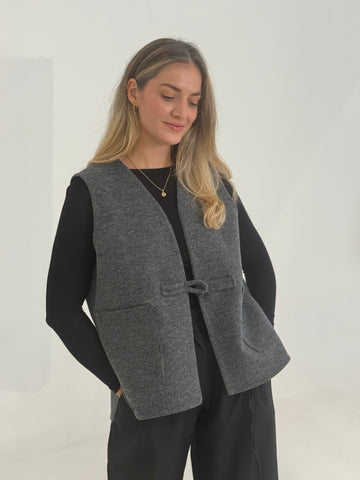 GILET GRIS CLAIR