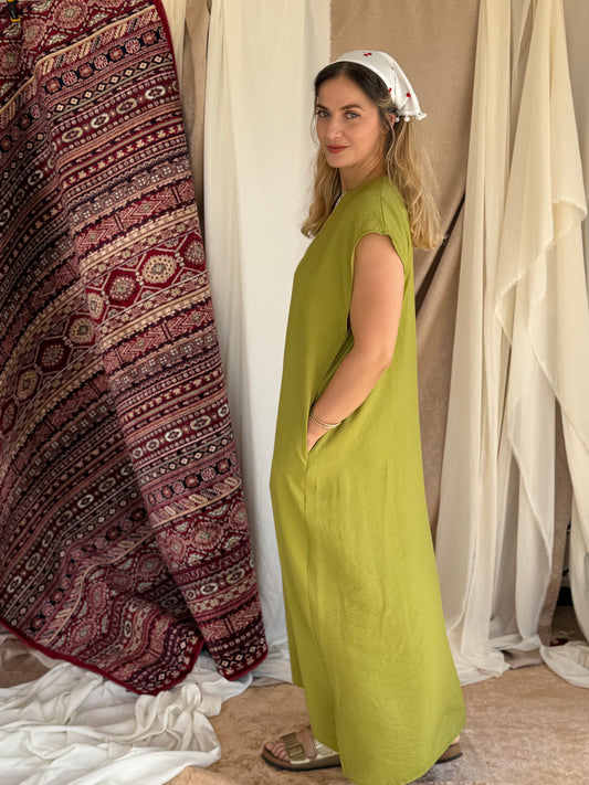 ROBE D'HOTESSE PISTACHE