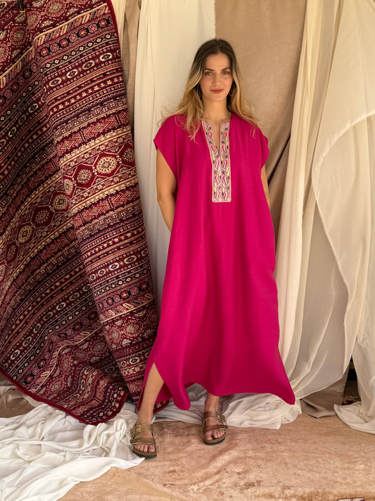 ROBE D'HOTESSE ROSE
