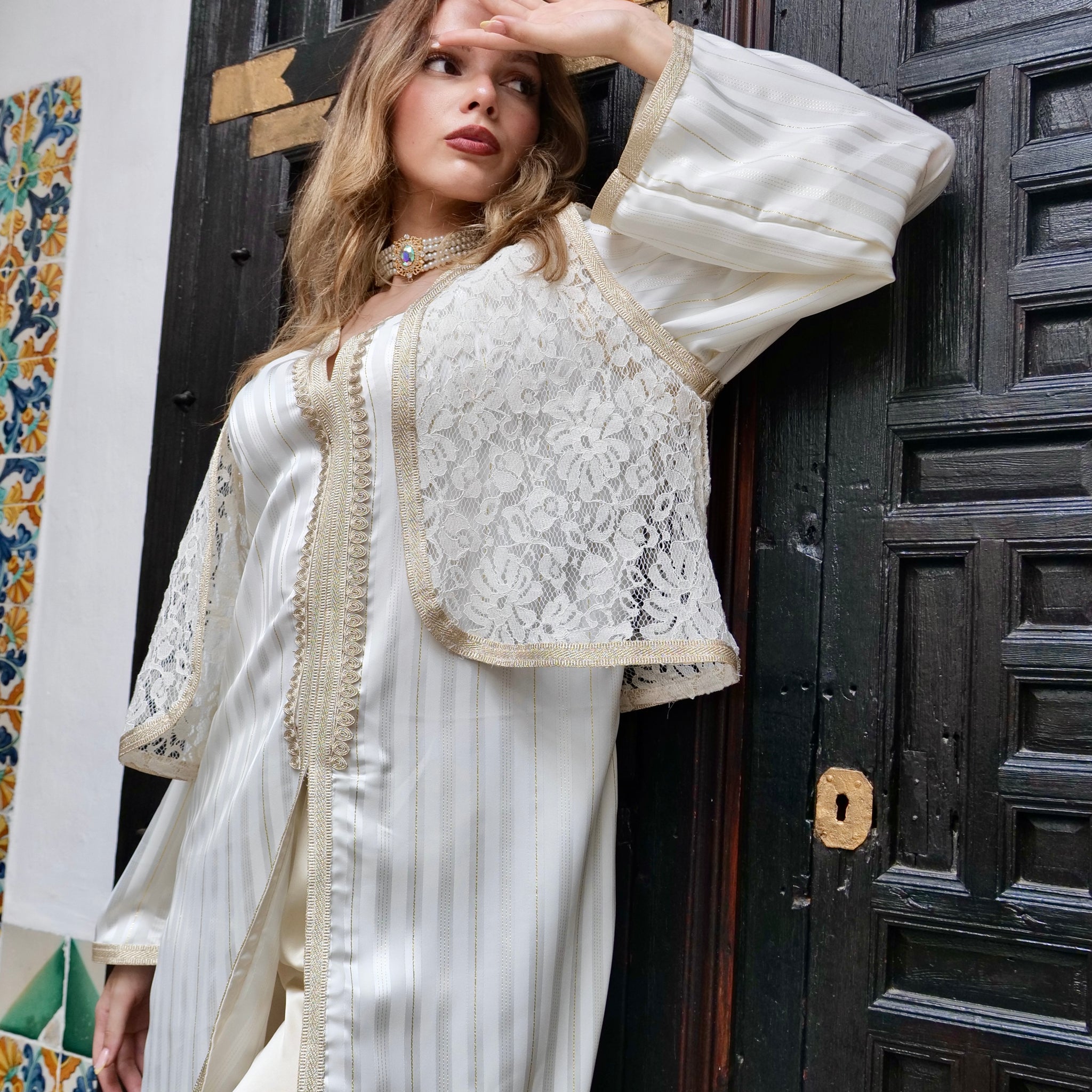 CAFTAN PANTALON BEIGE
