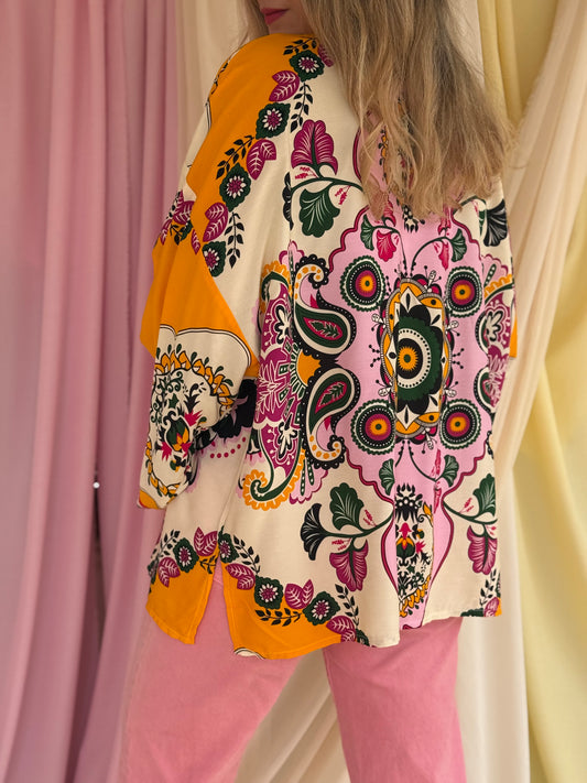 KIMONO MANDALA JAUNE