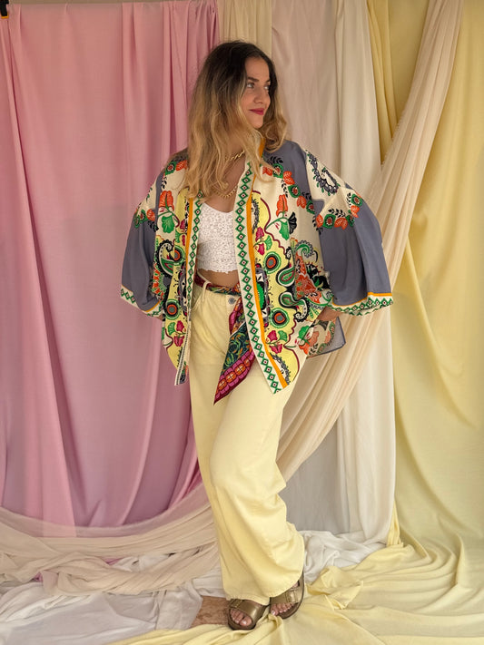 KIMONO MANDALA GRIS