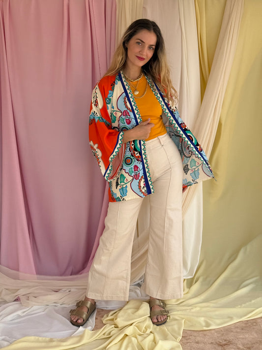 KIMONO MANDALA ORANGE