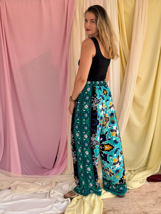 PANTALON MOSAIQUE BLEU