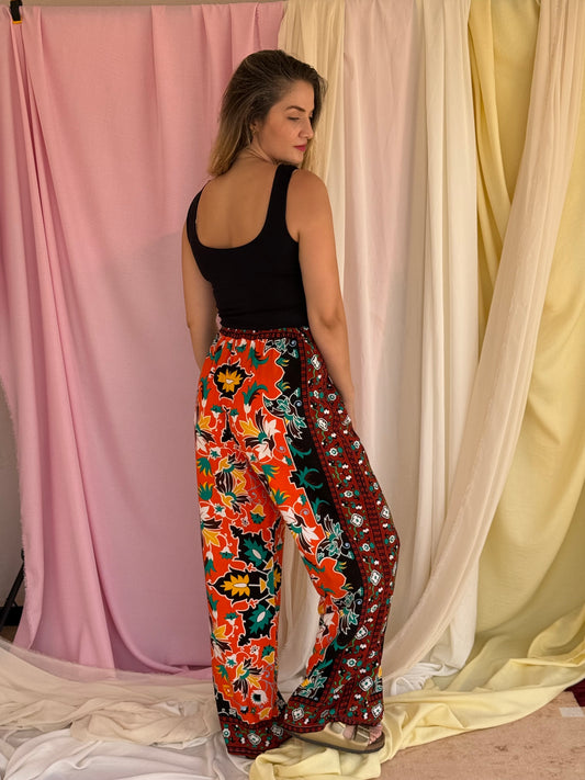 PANTALON MOSAIQUE ORANGE